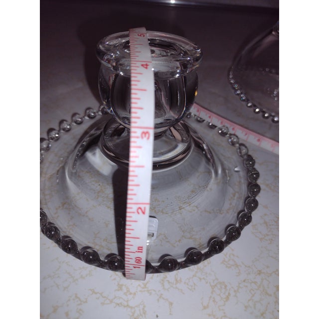 Mid Century 5 Piece Set With Platter, Bowls and Candlesticks For Sale - Image 12 of 17