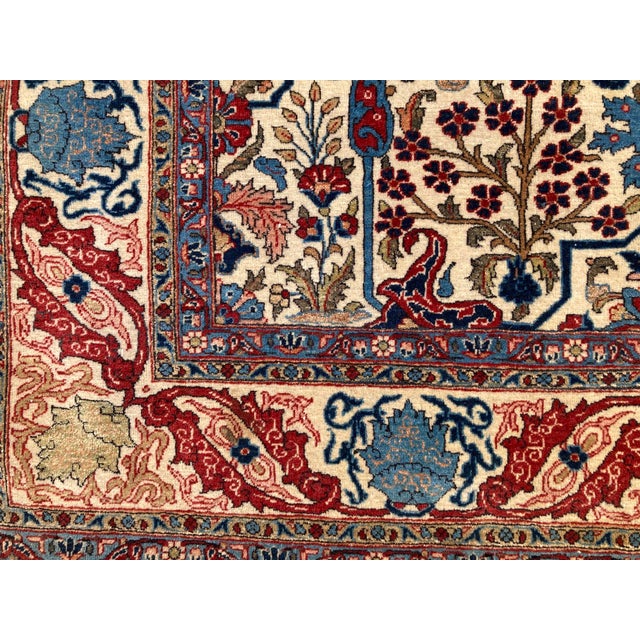 19th Century Antique Qum Rug, 1890s For Sale - Image 5 of 17