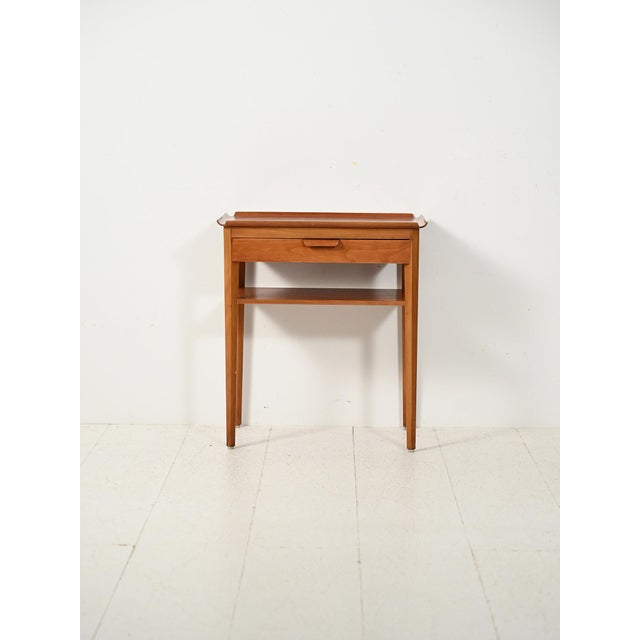 Scandinavian Teak Bedside Table by Bertil Fridhagen for Bodafors, 1950s For Sale - Image 9 of 9