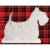 Distressed hand-forged Scottie Dog on a base. Handcrafted in England from reclaimed antique materials. White powder-coated...