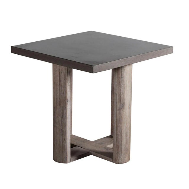 Concrete Top Square Side Table Chairish