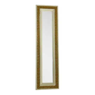 1980's Boho Chic Cane Accent Wall Mirror For Sale