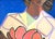 Figurative Girl With Mangos Cubist Portrait Painting by Alexandra Swistak For Sale - Image 3 of 7
