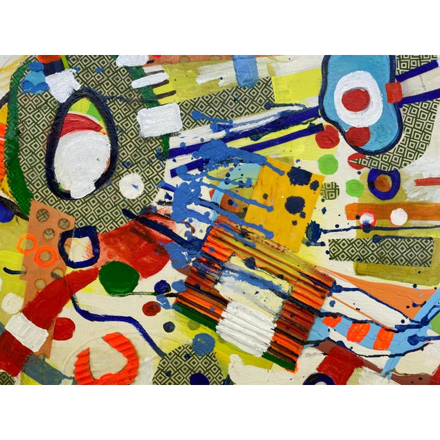 Contemporary "Happy Me Again" Tyka Contemporary Oil Painting For Sale - Image 3 of 3