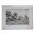 Antique Peter Moran Farming Mowing Boy Riding Plough Landscape Etching 27" For Sale