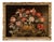 Maestro dei Vasi a Grottesche, Flower Composition in a Renaissance Vase, 17th Century, Oil Painting on Canvas, Framed For Sale