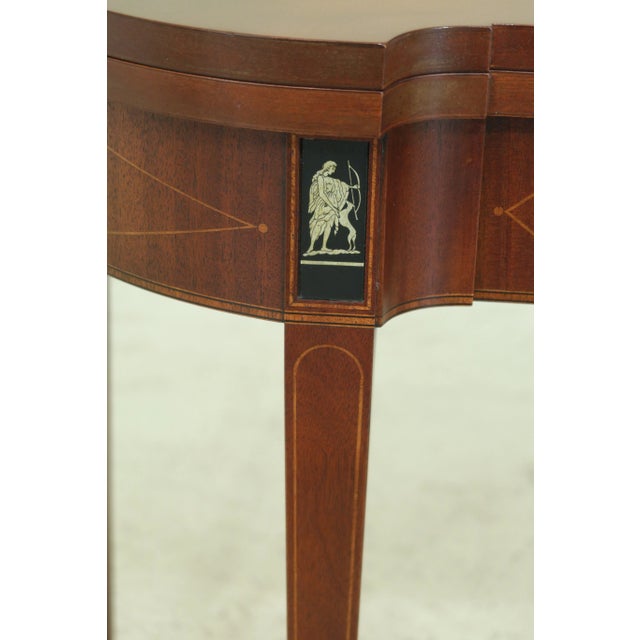 Baker Furniture Company Baker Neoclassical Style Mahogany Game Table For Sale - Image 4 of 11