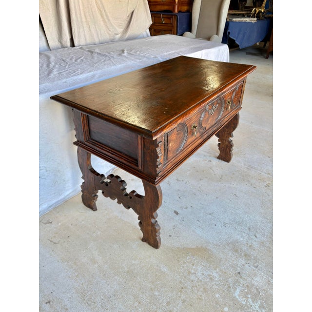 Traditional Late 19th Century Spanish Renaissance Revival Pine Side Table For Sale - Image 3 of 12