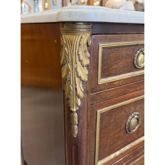 French Louis XVI Commode With Marble Top For Sale In Dallas - Image 6 of 6