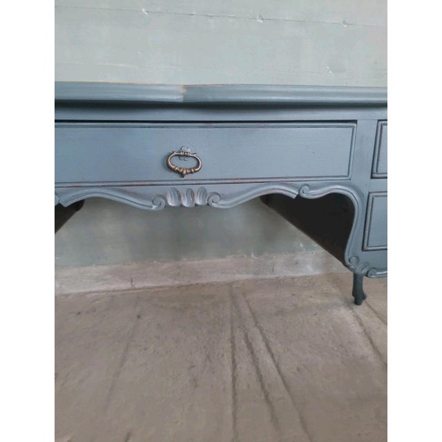 1950s Louis XV Style Lacquered Desk, 1950s For Sale - Image 5 of 13