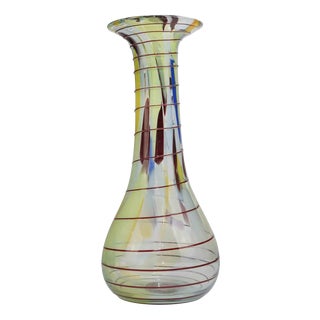 Vintage Multicolor Glass Vase, Italy, 1970s For Sale
