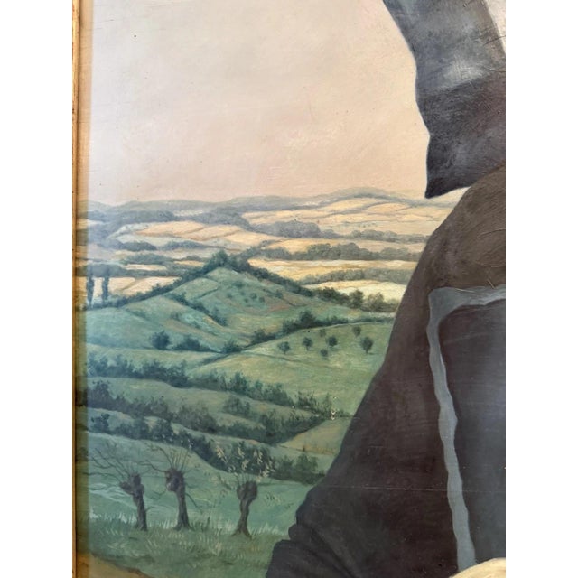 Mons Karl, Woman from the Schwalm Region, 1940s, Oil Painting on Plywood For Sale - Image 9 of 13