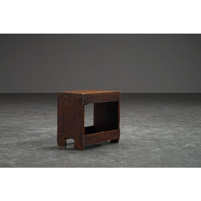 Dutch Wooden Stool, 1930s For Sale - Image 10 of 13