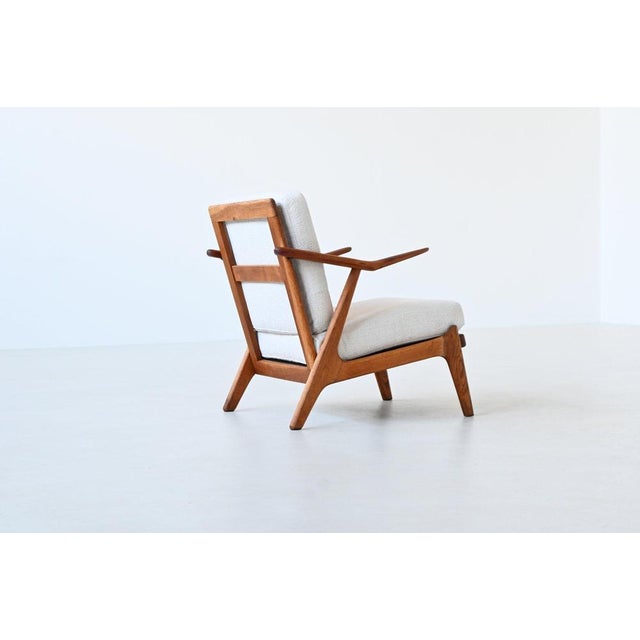 Lounge Chair in Oak by H. Brockmann Petersen for Komfort, Denmark, 1960 For Sale - Image 3 of 18