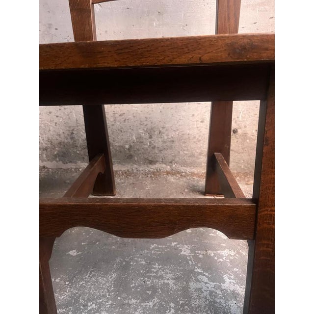 Wood Brutalist Wooden Chairs, 1970s, Set of 10 For Sale - Image 7 of 14