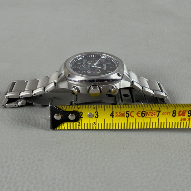 Citizen Eco-Drive Chronograph Titanium Water Resistant Wristwatch, 2010s For Sale - Image 10 of 11