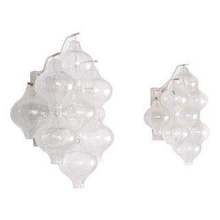 Tulipan Murano Glass Wall Lights by J. T. Kalmar for Kalmar, 1960s, Set of 2 For Sale