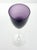 1990s Vintage Deep Purple Amethyst Tall 3 Wine Water All Purpose Glasses For Sale - Image 4 of 4