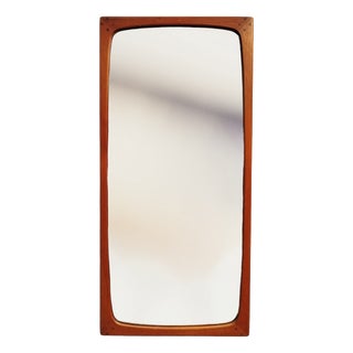 Mid-Century Modern Danish Teak Organic Hallway Mirror, 1960s For Sale
