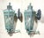 Large Pair of Handcrafted Wall-Mounted Solid Brass Lanterns / Sconces For Sale - Image 10 of 18