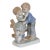 Lego Japan Young Love 1970s Porcelain Figurine Boy Girl Kissing Statuette 4486b For Sale