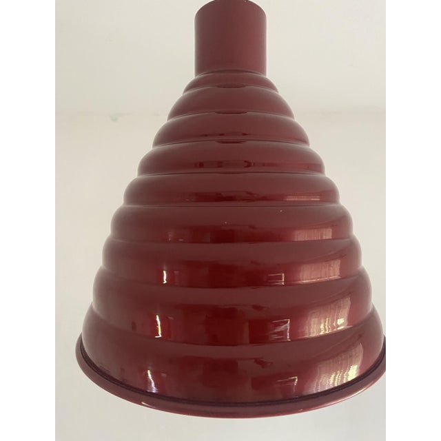 Metal Vintage Industrial Pendant Light by Sijaj Hrastnik, Former Yugoslavia, 1970s For Sale - Image 7 of 13