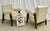 Authentic Pair of Pierre Jeanneret Upholstered Bridge Chairs, Mid-Century Modern, Model PJ-SI-42-A France, India, 1960s...