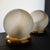 Sculptural Table Lamps with Glass Globes, Set of 2 For Sale - Image 9 of 17