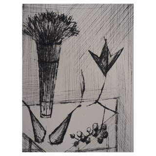 Bernard Buffet, Still Life, Original Etching with Drypoint For Sale