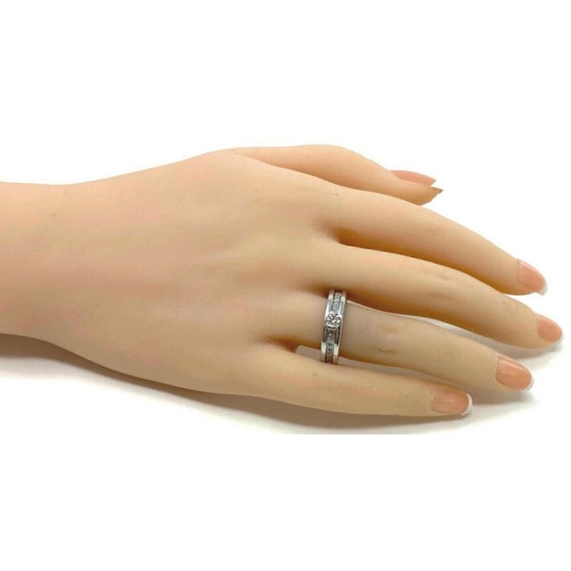Contemporary Bvlgari B.zero1 Diamond Solitaire Ring 18k White Gold W/Cert Size 6 / Eu 52 For Sale - Image 3 of 9