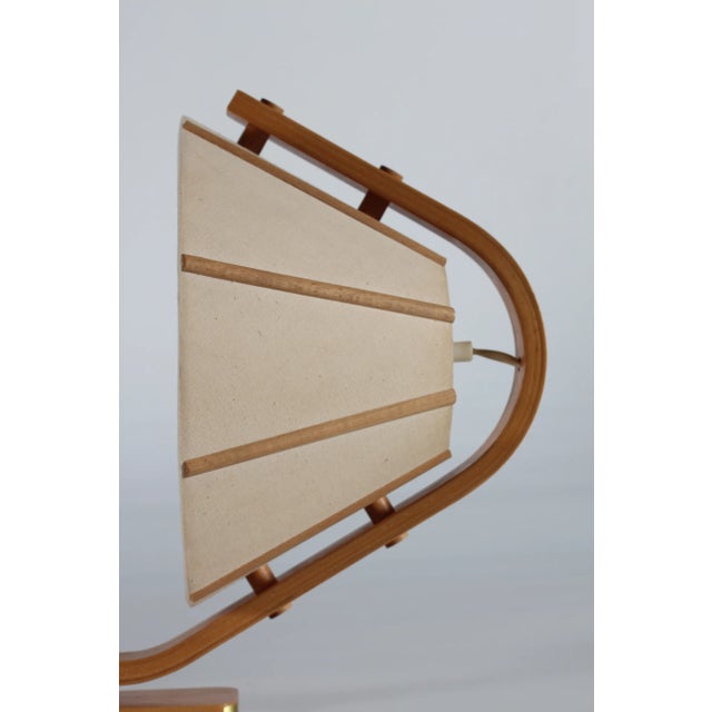 Mid-Century Modern Scandinavian Modern Aneta Wall Lamp in Beech by Jan Wickelgren, Sweden, 1970s For Sale - Image 3 of 12