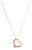 Tiffany & Co. Elsa Peretti 18k Yellow Gold 16mm Open Heart Pendant Necklace For Sale