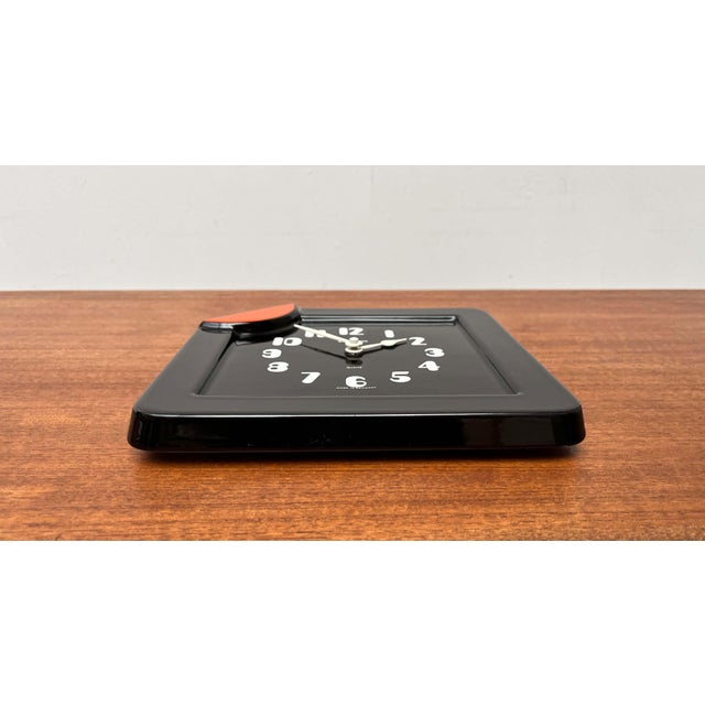 Vintage German Ceramic Wall Clock from Junghans, 1970s For Sale - Image 11 of 18