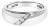 Men's .925 Sterling Silver 1/6 Cttw 3 Stone Diamond Band Ring (H-I Color, I1-I2 Clarity) - Ring Size 10 For Sale