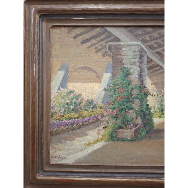 Traditional William Adam (1846-1931) Beautiful Courtyard / Patio Painting For Sale - Image 3 of 9
