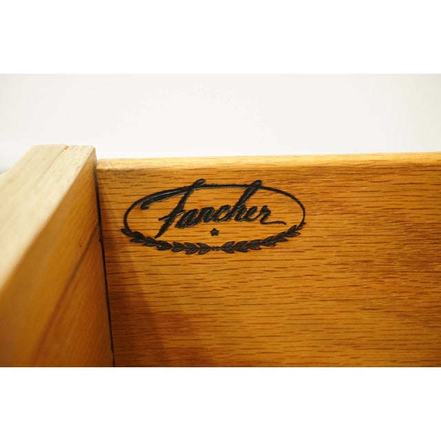 Brown Farcher Furniture Italian Contemporary 42" Pickled Wood Door Chest 472-9864 For Sale - Image 8 of 13