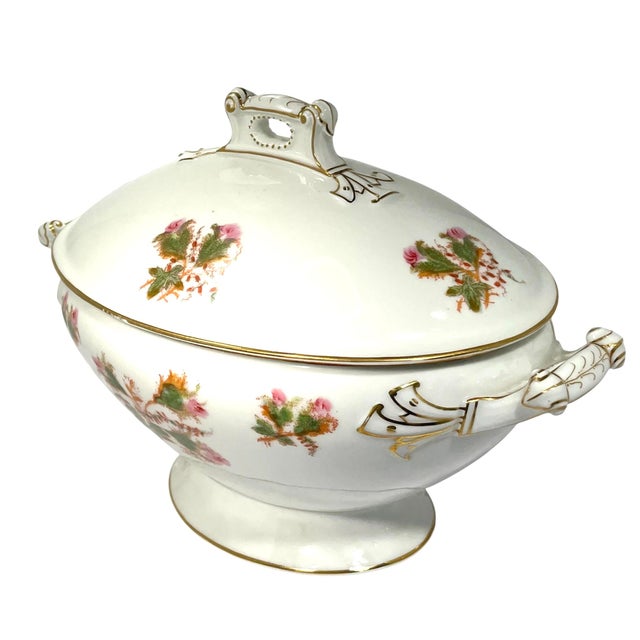 1930s 1930s French Porcelain Haviland Limoges Soup Tureen by Charles Field For Sale - Image 5 of 9