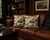 One pair of Portfolio Textiles down and feather pillows called Setters measuring 22 X 22 with a dark green contrast welt...