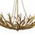 Regina Andrew River Reed Basin Chandelier, Antique Gold Leaf For Sale - Image 4 of 7