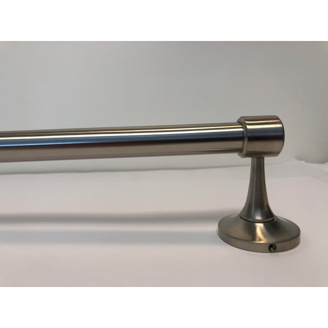 Waterworks Easton Collection 24" Matte Nickel Finish Towel Bar