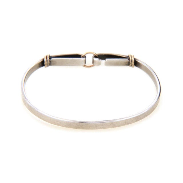 Tiffany & Co. Sterling Silver 18k Yellow Gold Double Loop