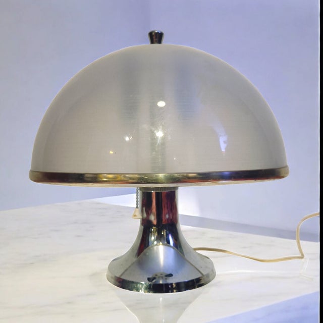 Mushroom Table Lamp, 1960s For Sale - Image 4 of 6