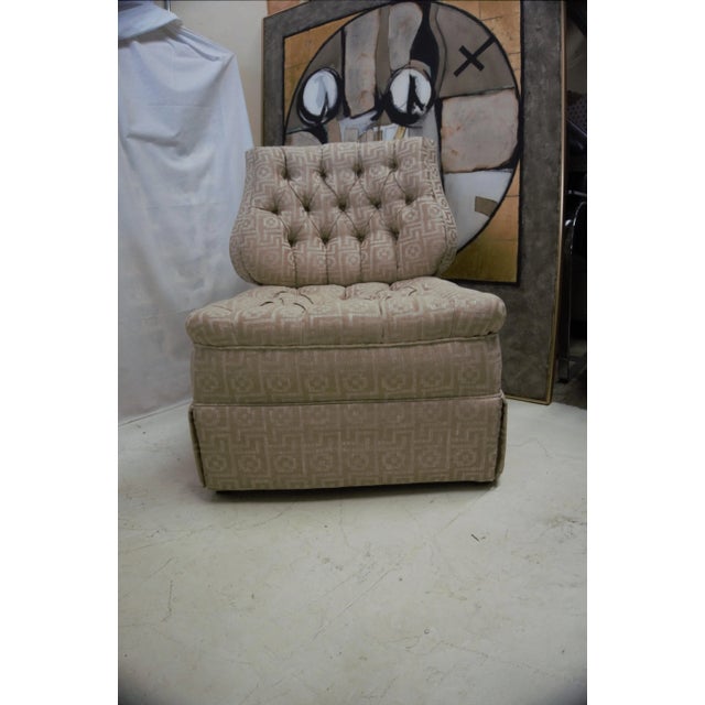 1950s Regency Style Lyre Back Dorothy Draper Era Slipper Chairs - A Pair For Sale - Image 5 of 12