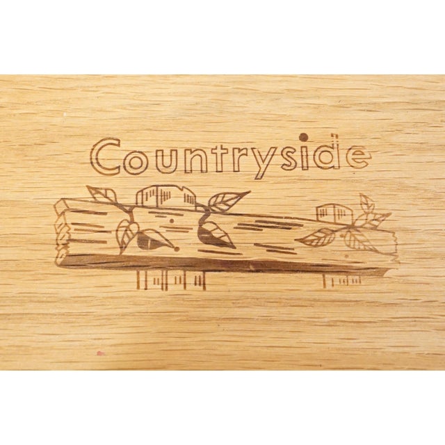 Link Taylor Countryside Collection Solid Oak Early American Rustic 55" Double Dresser 6602 For Sale - Image 9 of 14