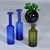 Blue Trio of Otto Brauer for Holmegaard Green and Blue Danish Glass Gulvvases For Sale - Image 8 of 12