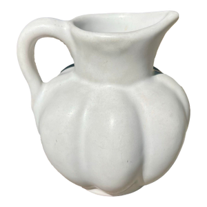 Vintage Van Briggle White Art Pottery Creamer