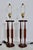 Wood Tall Tony Paul for Westwood Walnut & White "Catkin" Table Lamps, 1950s - A Pair For Sale - Image 7 of 17