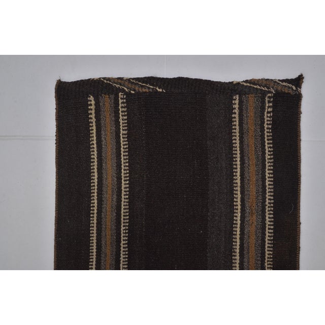 Handwoven Vintage Stripe Kilim Rug For Sale - Image 4 of 10