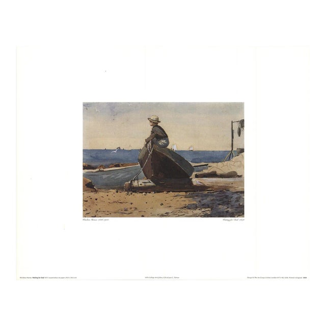 Winslow Homer 'Waiting for Dad' Modernism Offset Lithograph Chairish