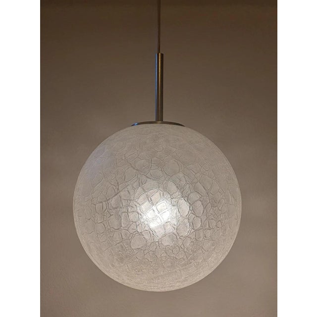 Large Vintage Glassworks Pendant Lamp from Glashütte Limburg, 1960s For Sale - Image 3 of 6